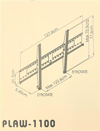 SOPORTE LCD PLAW1100  75" A 120" FIJO UNIVERSAL